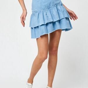 NWT Free People Skirts Free People Ruffles In The Sand Mini Skirt